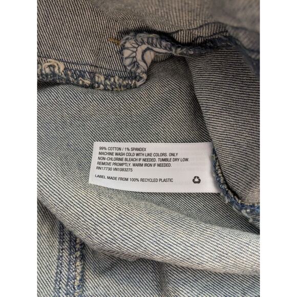 UNIVERSAL THREAD Denim Blue Jean Jacket Size XL Jacket Distressed - Picture 7 of 7